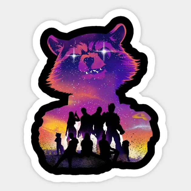 We are the guardians Sticker by DANDINGEROZZ